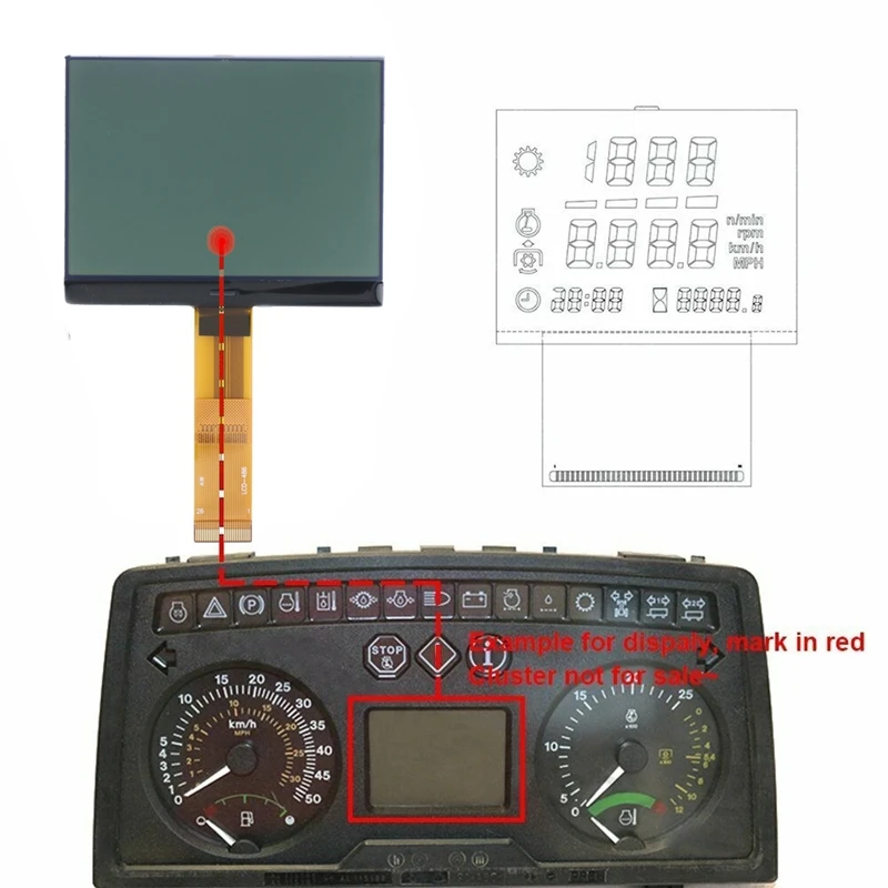 

Tractors Instrument Cluster Pixel Missing Repair LCD Display For John Deere