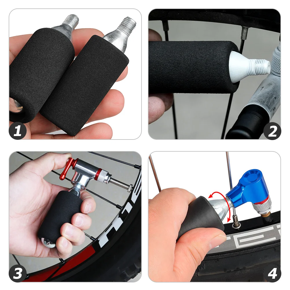 Набор цилиндров Co2 6 шт. удобная крышка велосипедного насоса надувные насосы