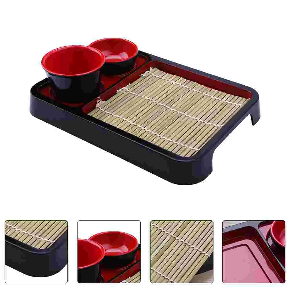 

Plate Sushi Japanese Tray Serving Set Soba Noodle Plates Dish Noodles Sashimi Snackplatter Dessert Mat Dinnerwarestorage