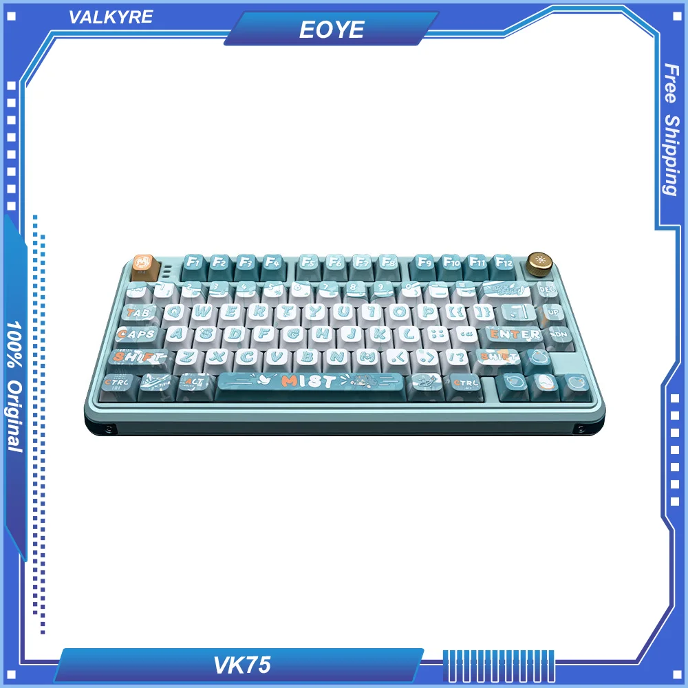 Клавиатура Механическая VALKYRE VK75 с поддержкой Bluetooth/75% ГГц/Проводная