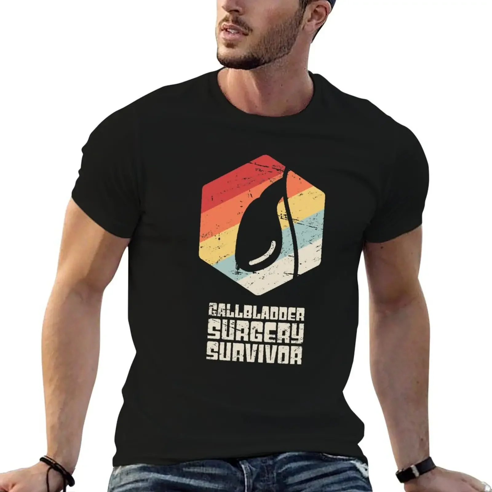 Мужские футболки Gallstones Gallbladder Surgery хлопок
