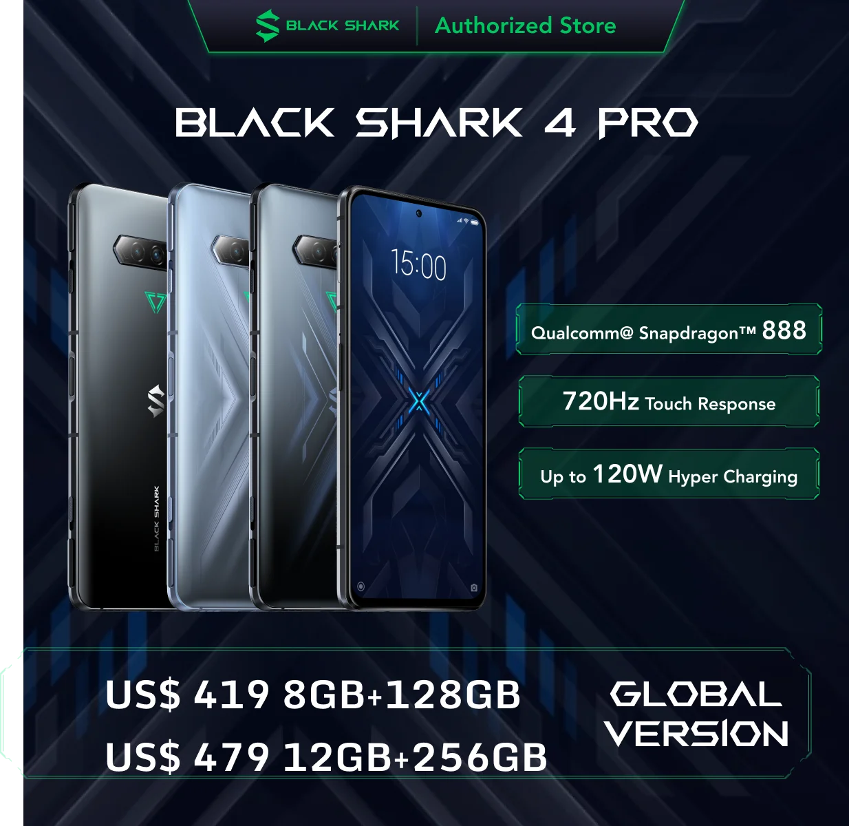 Фотографический телефон Black Shark 4 Pro, телефон с экраном 120 дюймов ...