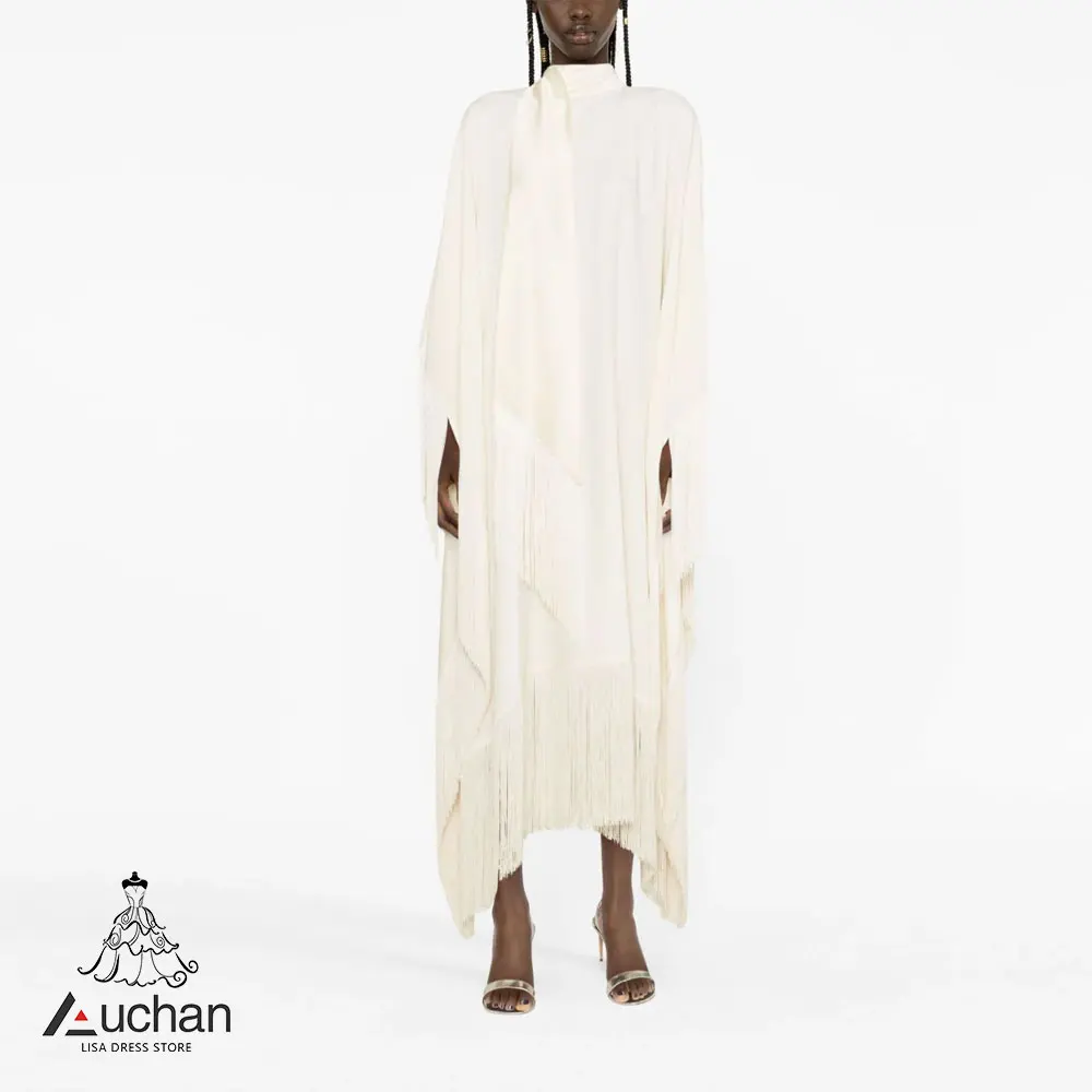 

Auchan High Neck Prom Dress Evening Dress Long Sleeves Ankle Length Elegant Wedding Party Formal Gowns For Women Arabic