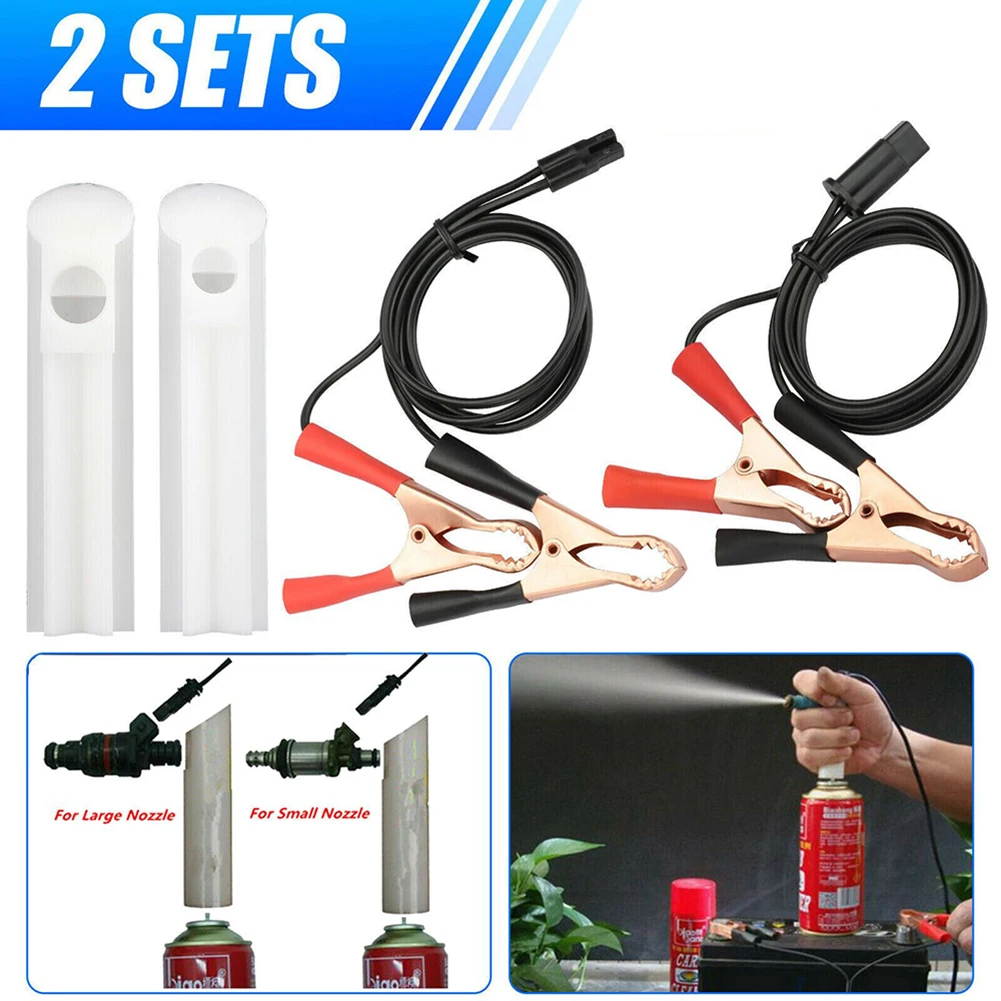 

Flush Cleaner Fuel Injector Metal And Plastic Nozzle Accessories Car Cleaning Tool DC 12-24V DIY Kit High Quality