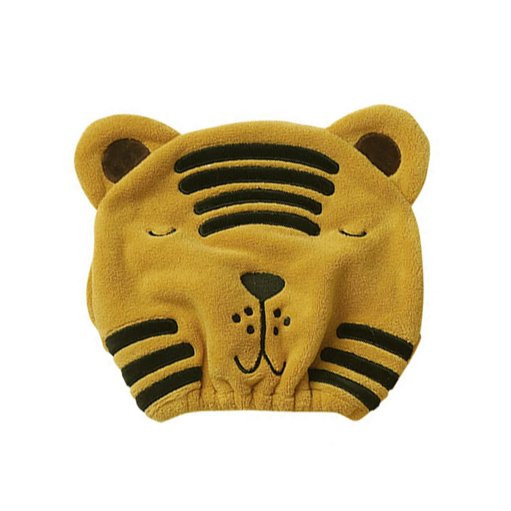 

Female Dry Hair Caps Bathing Drying Hair Towel Tiger Pattern Quick Dry Hair Hat