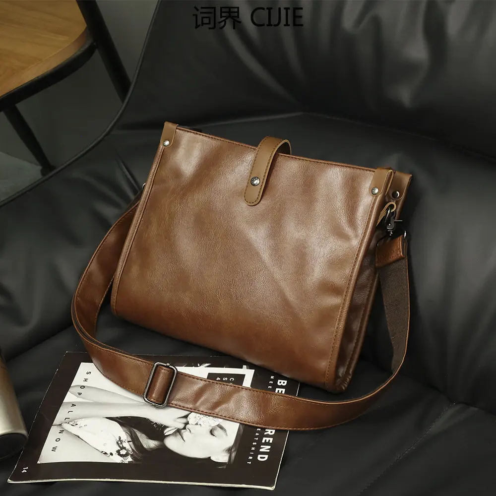 

CIJIE new men's bag small bag men's single room messenger bag small hanging bag horizontal bag