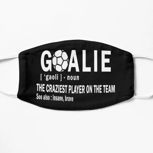 

Soccer Goalie Flat Printing Face Mask Breath Haze Anti Dust Unisex Beauty Reusable Pattern Cotton Winter Fashion Protective