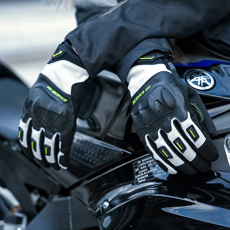 Осенне-зимние мужские и женские водонепроницаемые мотоциклетные перчатки SCOYCO