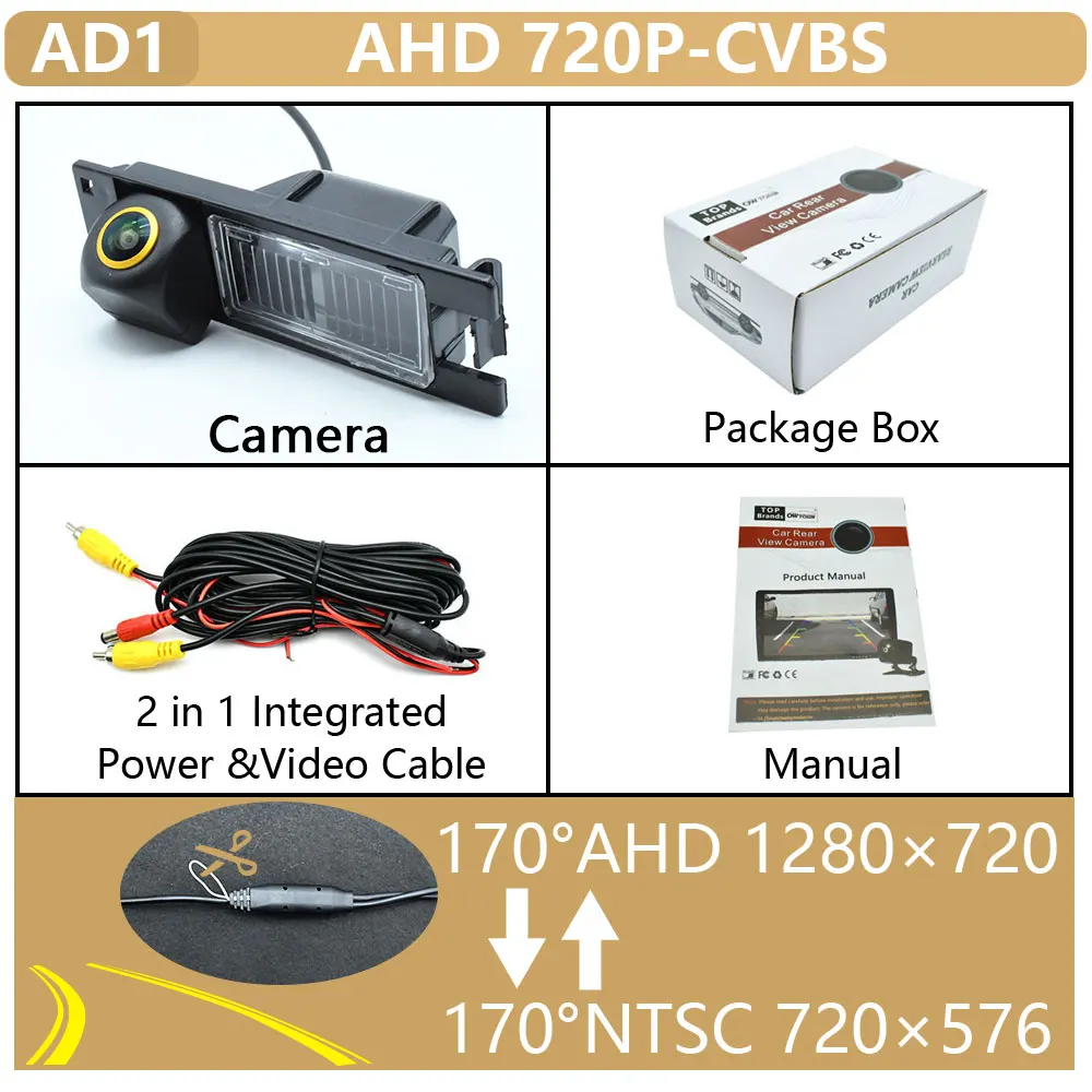 

Камера заднего вида для Opel Corsa (C)(D) 720-2015 Insignia 1080-170