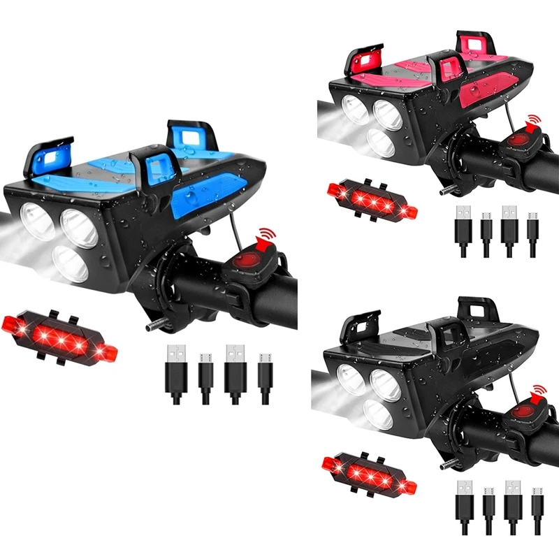 

Светильник фонарь, USB Перезаряжаемый Передний фонарь 4000 мАч, водонепроницаемый передний фонасветильник и динамик с мобильным питанием