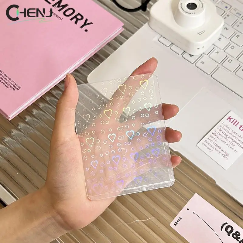 

New 10pcs Star Love Heart Kpop Photocard Toploader Photo Card Sleeves Idol Photo Cards Protective Case