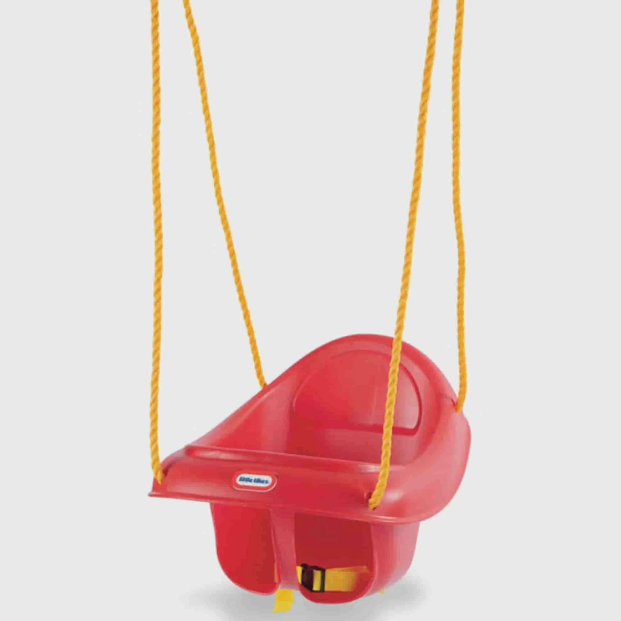 

High Back Toddler Swing with High Back and Seat Belt, Red- Kids Outdoor Backyard Swing for Girls Boys Ages 9 - 36 months