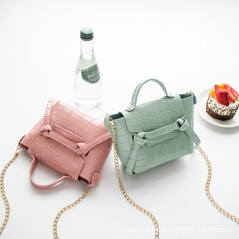 Foreign Trade Small Bag Women's Ladies Bags 2023 Tidal Bag Stone Pattern Crossbody Shoulder Bag Mini Handbag