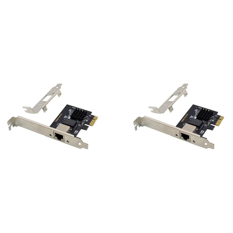 

Hot-2X PCIE X1 RTL8125B Server Network Card 2.5Gbe Multi Gigabit Network Card PCIE Gigabit Ethernet Adapter