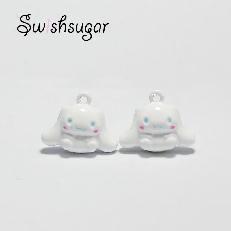 Cartoon Long Ears Dogs Animal Bell Charms Fit Festival Holiday Dog Cat Necklace Jewelry Findings Decoration