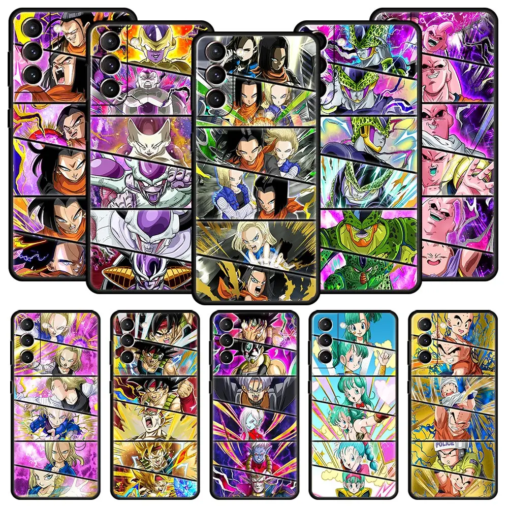 

Dragon Ball Android 17 18 Phone Case For Samsung Galaxy S22 S20 FE S10 Plus S21 Ultra 5G S10E S9 S8 Note 10 Lite 20 Soft Cover