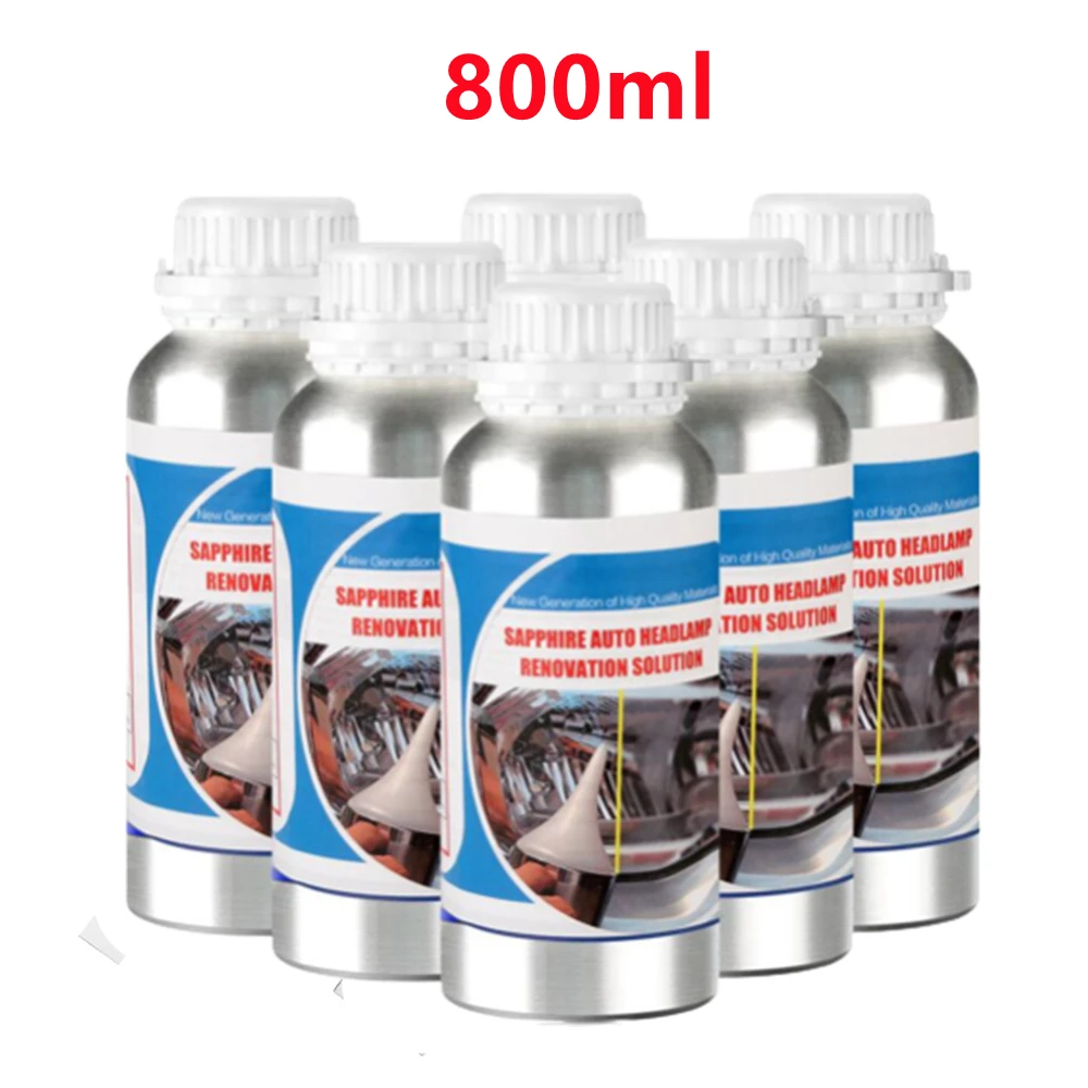 

800ML Headlight Restoration Repair Fluid PolishThe Headlights Liquid Polymer Chemical Polishing of Vehicle Headlights