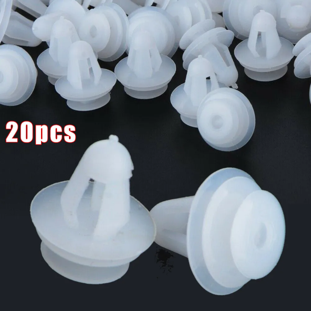 

20x Plastic Car Door Trim Panel Bumper Retainer Clips Rivet Fasteners 9mm Car Accessories High-quality Clip Fasteners