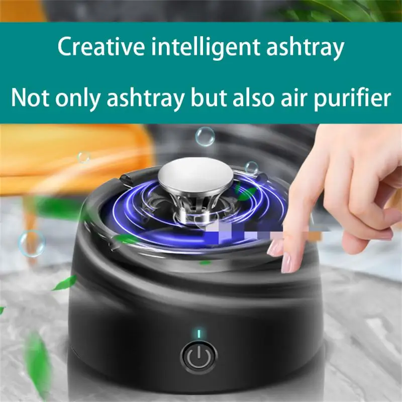 

Ashtray with Air Purifier Function Multipurpose for Filtering Second-Hand Smoke From Cigarettes Remove Odor Smoking Accessories