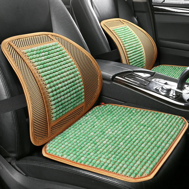 

Air permeable beads in summer, car lumbar back cushion, car resin jade cushion, waist pillow, cool breathable lumbar support.