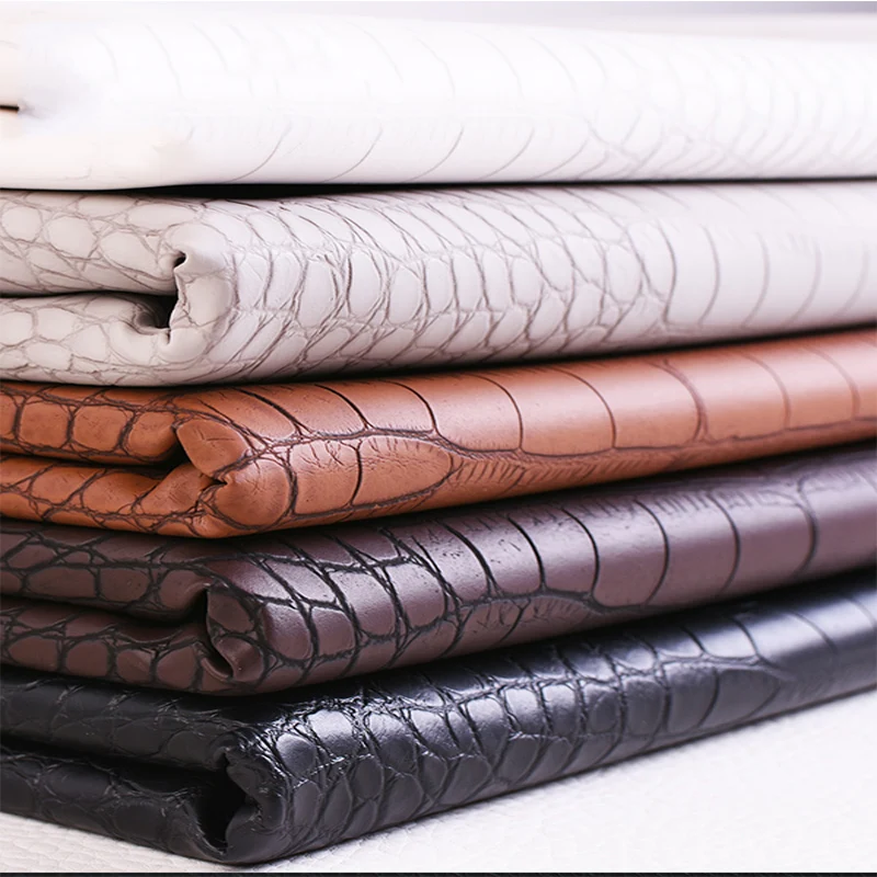 

Ткань из искусственной кожи на метр для обивки дивана покрытия мебели Diy шитья ПВХ искусственная ткань утолщенный крокодиловый узор