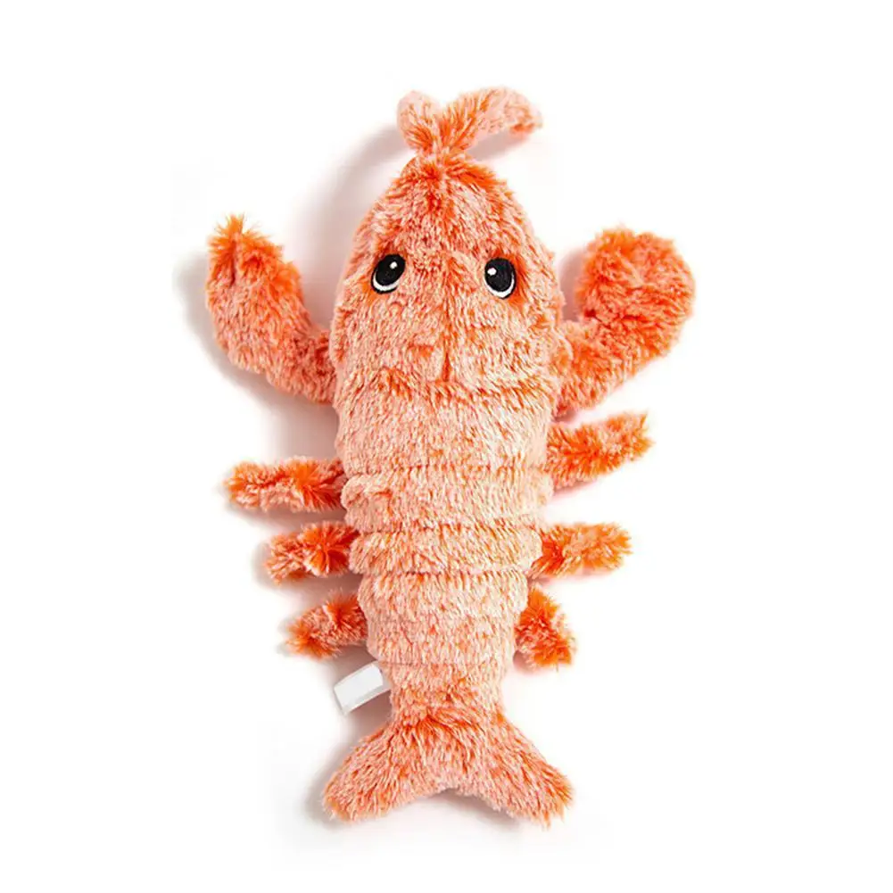 

Cat Toy Plush Lobster Electric USB Charging Simulation Jumping Lobster Toys for Cats Dogs Pet