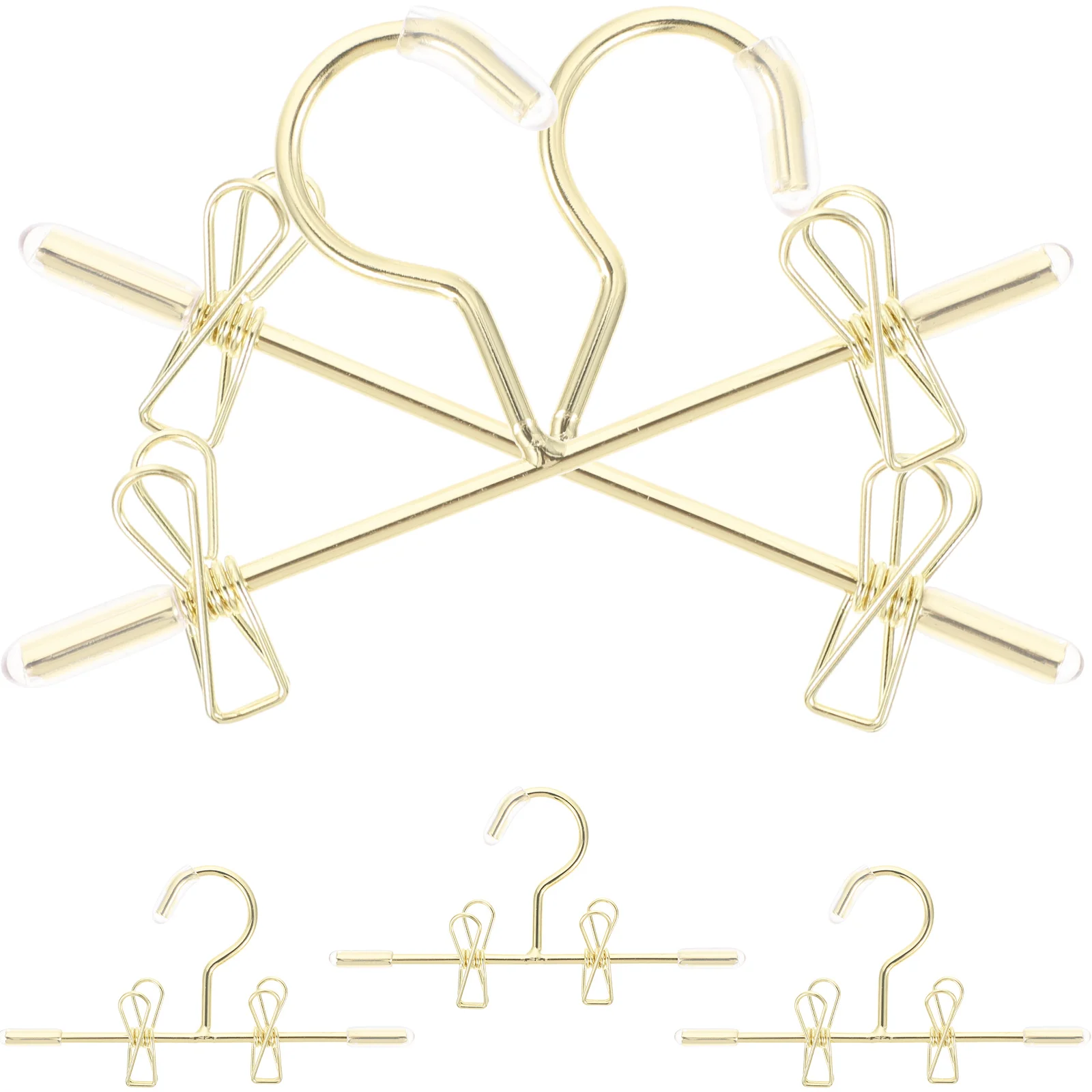 

5 Pcs Hanger Mini House Supplies Small Dress Hangers Clothes Rack Clothing Iron Exquisite Metal