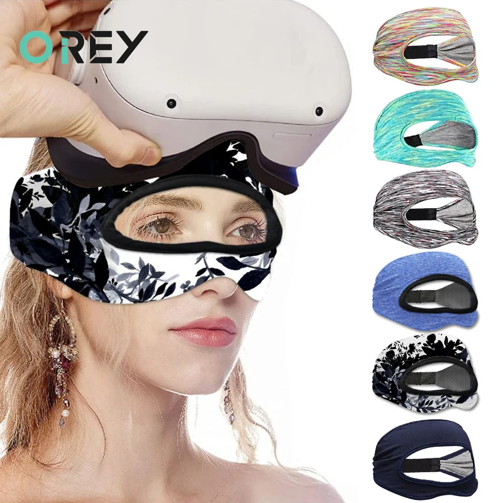 

VR Eye Mask Cover Breathable Sweat Band Adjustable Sizes Padding Virtual Reality Headsets Cover For Oculus Quest 2 Accessories