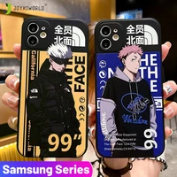 Gojo Satoru Soft Phone Cases for Samsung S20 Lite S21 A71 A52 A23 A52 A72 Anime Jujutsu Kaisen Back Cover for A51 A11 A13 A01