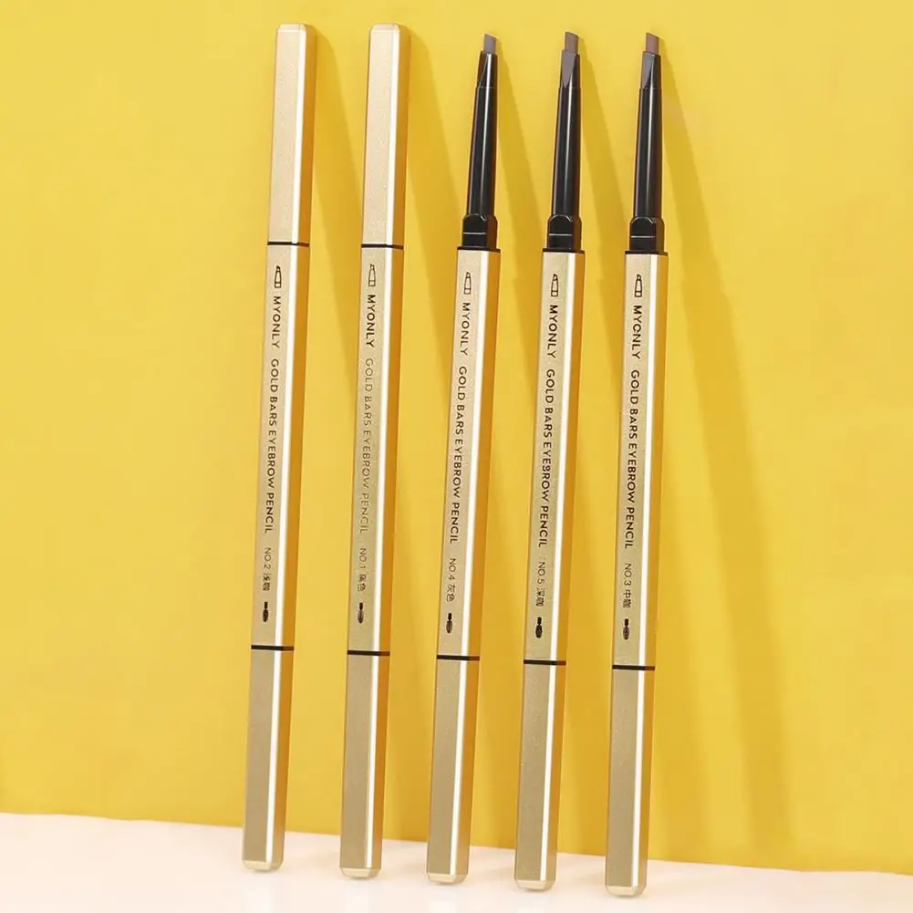 

Dry Quickly Portable Square Golden Color Body Makeup Eyebrow Pen for Girl