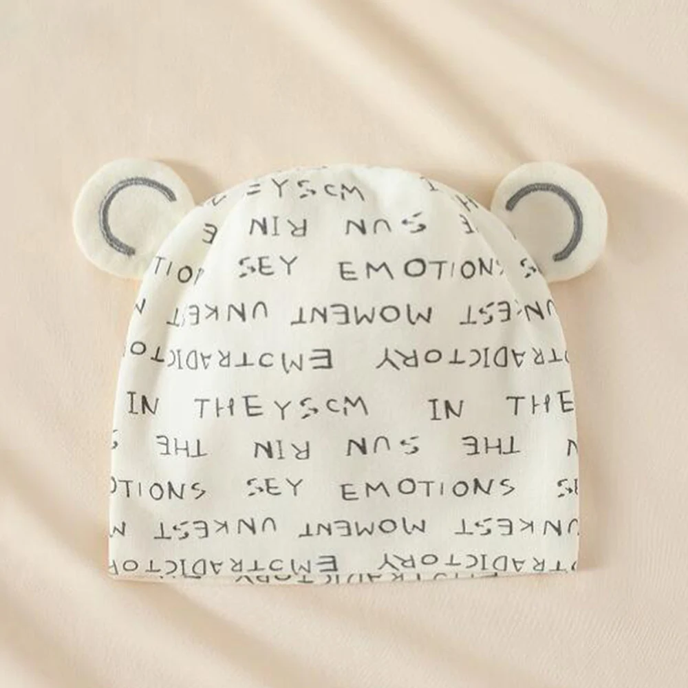 Детская Хлопковая шляпа для новорожденных 0-3 месяцев