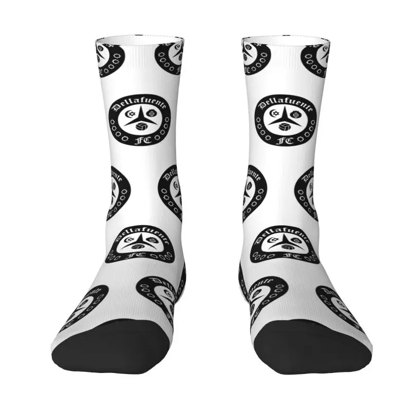

Dellafuente логотип ФК готико мужские короткие носки унисекс кавайные носки с 3D-принтом