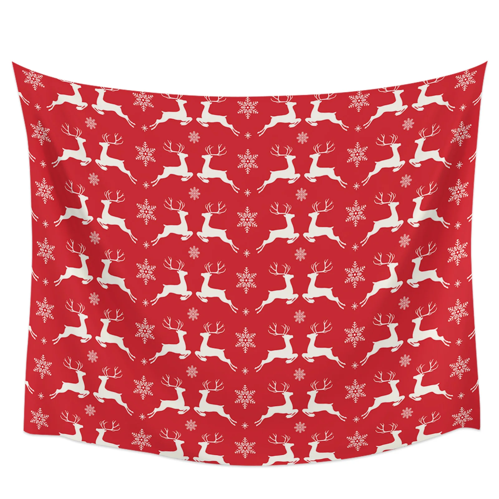 

Гобелен с текстурой рождественского оленя снежинки, настенный подвесной домашний декор, гобелены, настенная ткань, украшение для спальни