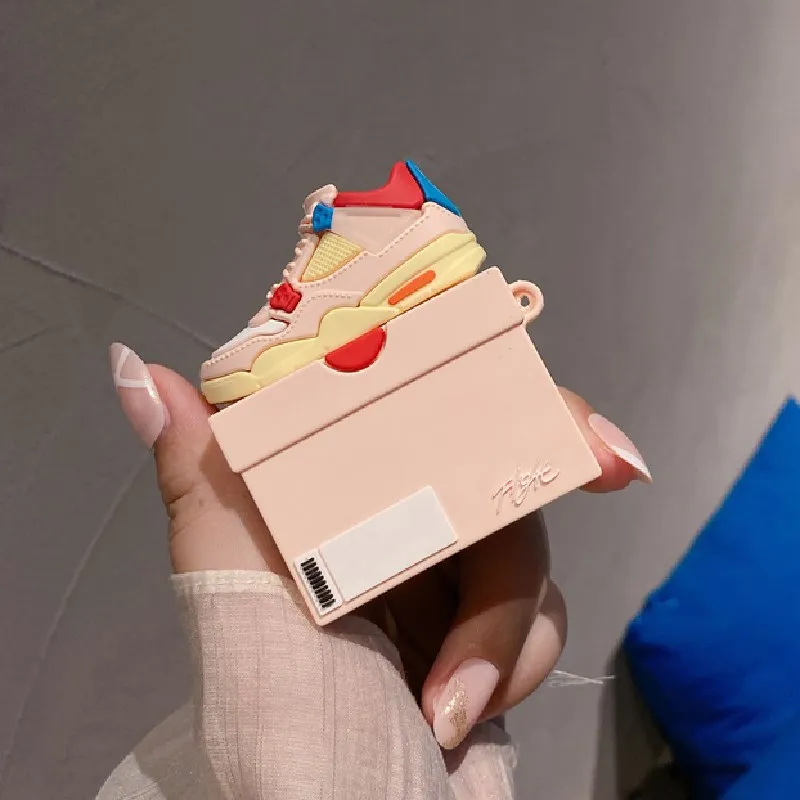 

For Apple Airpods 1 2 3 Pro Air pods Pro2 Sneakers Sports Shoes Cute Cartoon Earphone Cases Silicone Soft Protective Cover Case