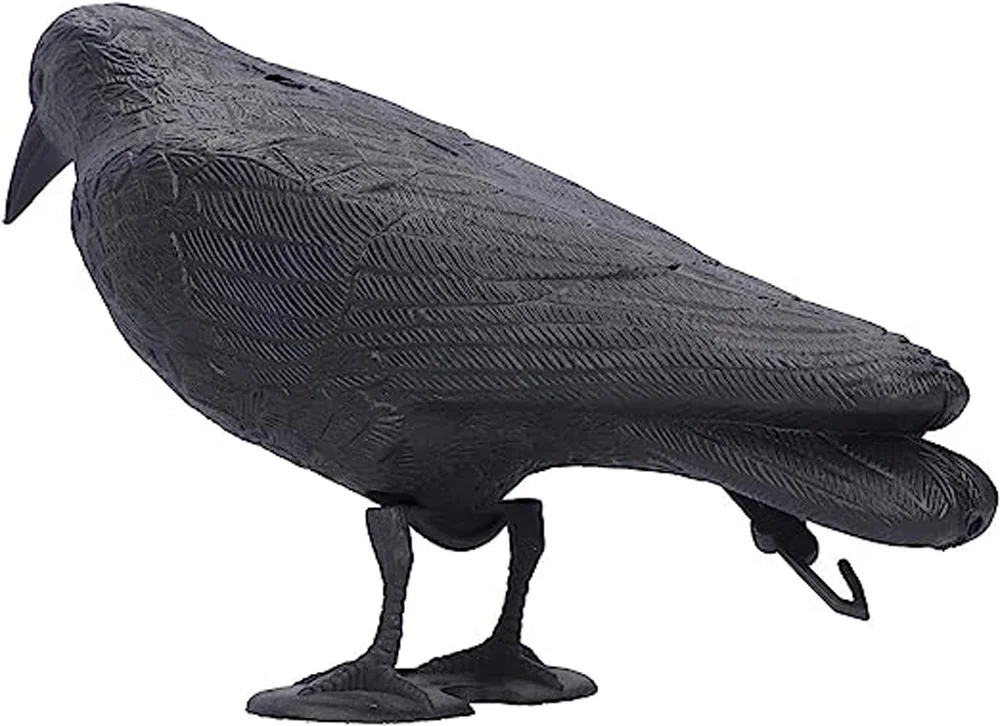

Simulation Crow, Hunting Decoy, Plastic Crow Decor, Waterproof Sunscreen for Garden Vegetable Garden