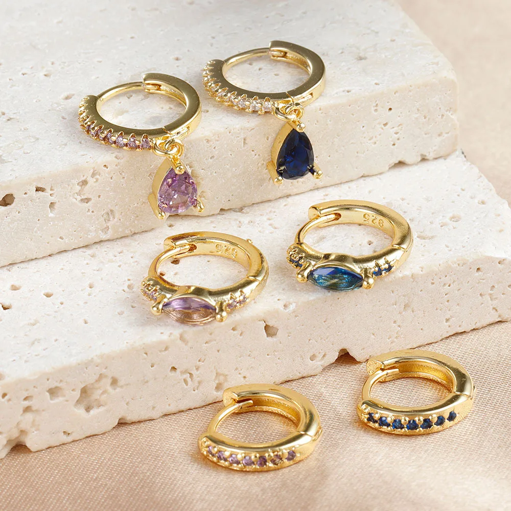 3 шт. винтажные серьги-кольца Huggie из нержавеющей стали для женщин крошечные с