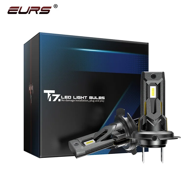 H7 LED CANBUS Lights 6000LM H4 H11 H8 H9 HB3 9005 HB4 9006 Мини-лампа 7035 CSP Беспроводные автомобильные фары