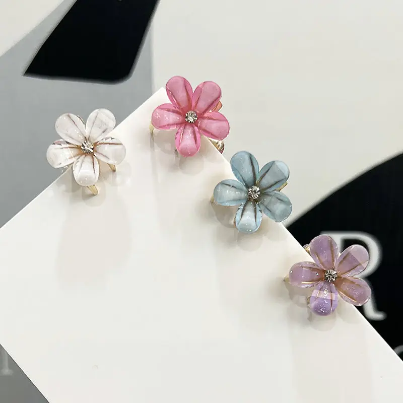 

Alloy Flowers Hair Crabs Claw Clips Crystal Metal Hairpin Makeup Hair Styling Barrettes For Women Girl Decoration Accessories