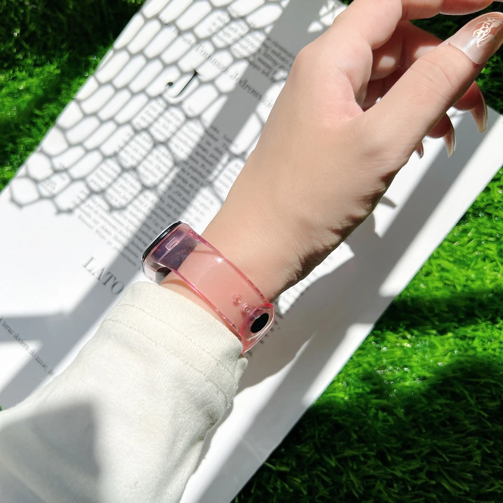 Фото Ремешок сменный силиконовый для xiaomi mi band 7, спортивный браслет для Mi7 band №5