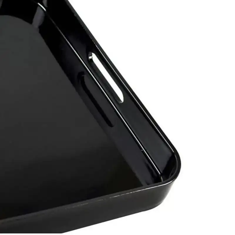 

Square Serving Tray, Black