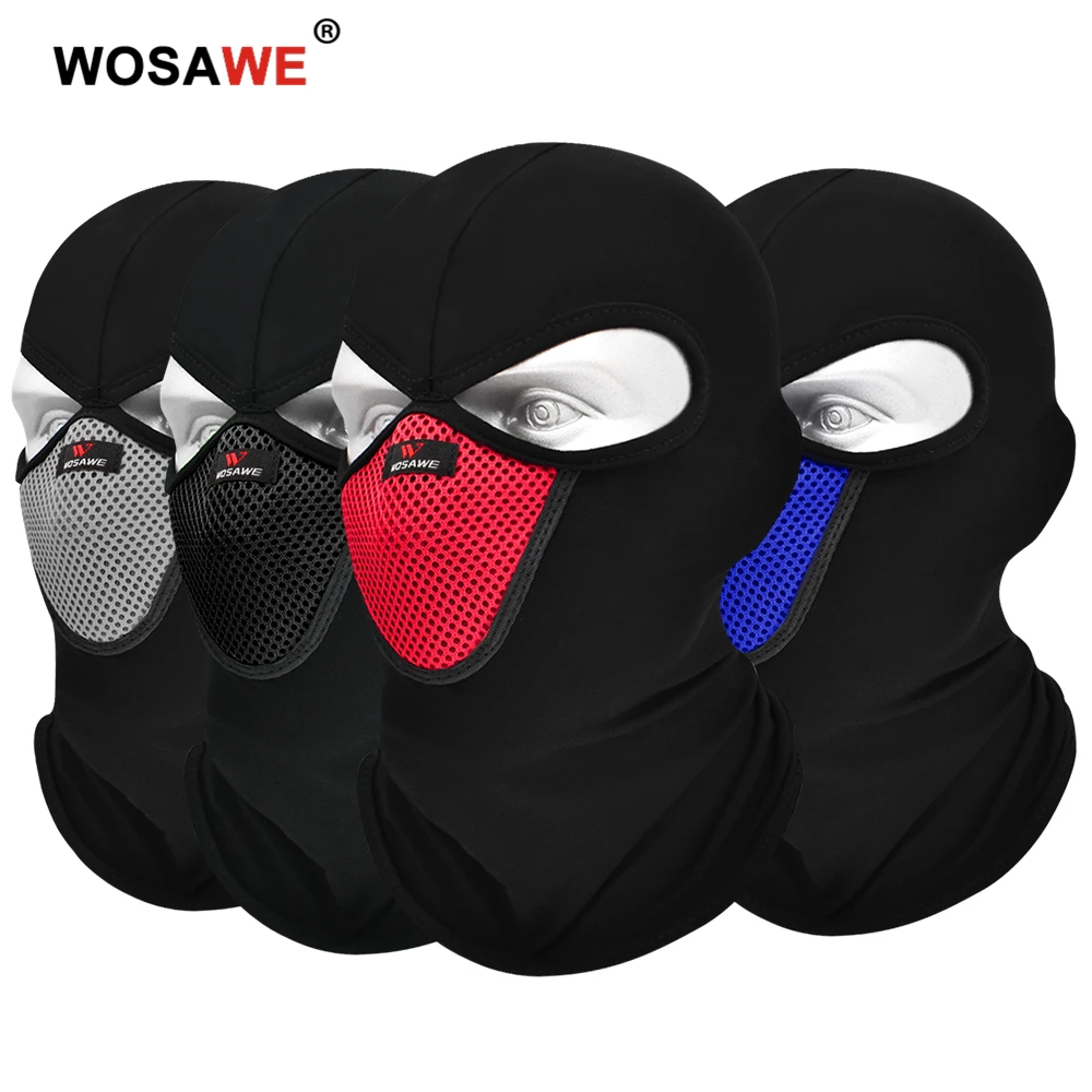 

WOSAWE Breathable Balaclava Motorcycle Full Face Mask Windproof Sport Cycling Headwear MTB Bike Motorcycle Helmet Liner