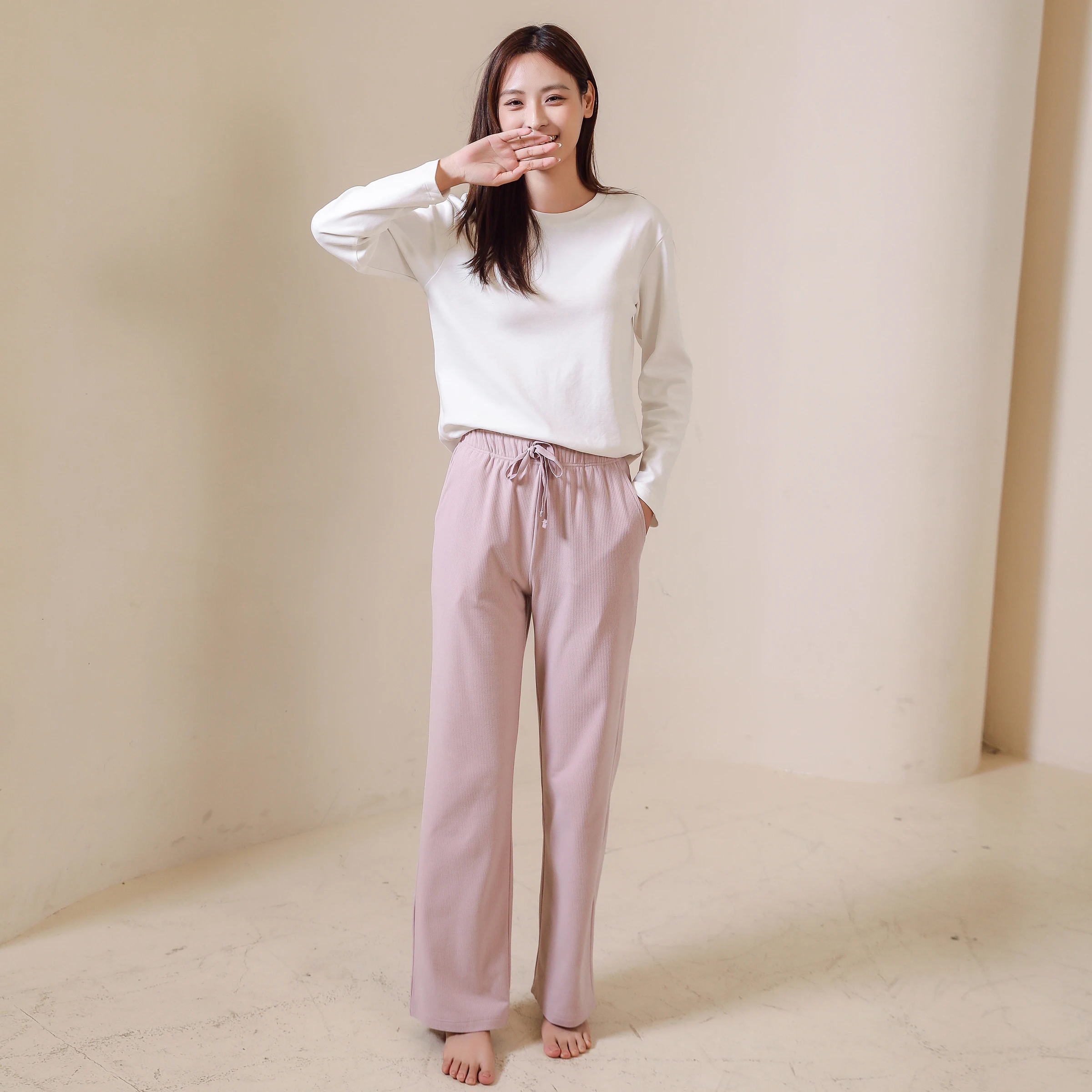 Пижамные штаны Emperor Snow женские осенние и зимние двусторонние плюшевые домашние в