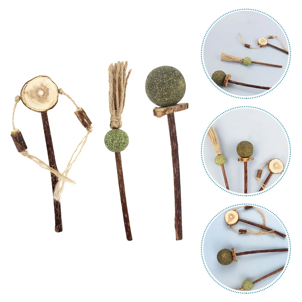 

3pcs Funny Cat Catnip Toys Cat Interactive Playthings Pet Cat Teaser Toys