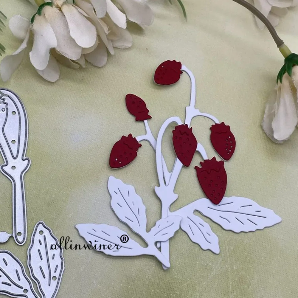 Клубничная лоза металлические трафареты для резки DIY скрапбукинга декоративное