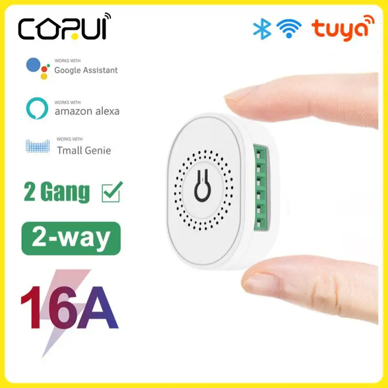 

Умный Двухкнопочный переключатель с поддержкой Wi-Fi, 16 А