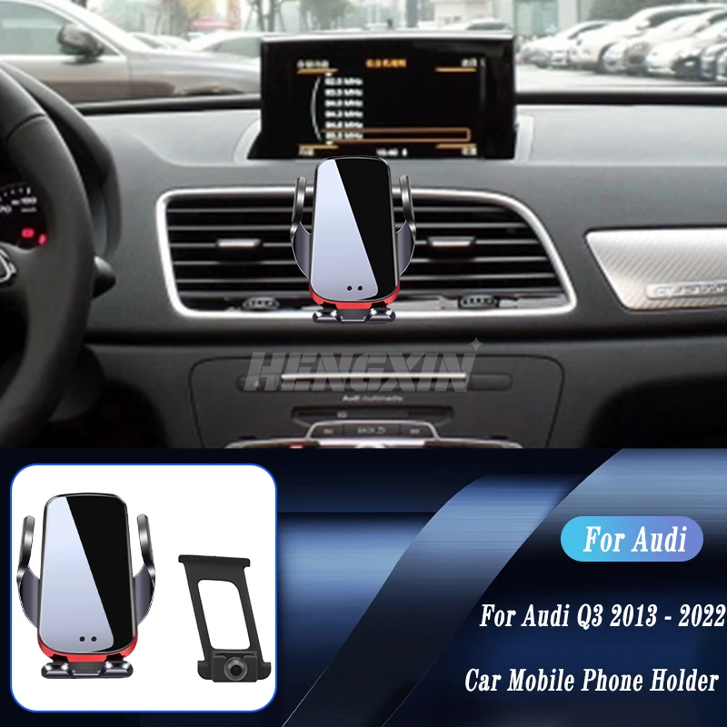 Автомобильное беспроводное зарядное устройство, автомобильный держатель телефона для Audi Q3 F3B 8UG 8UB 2013-2022, регулируемый кронштейн для GPS навигации, автомобильные аксессуары
