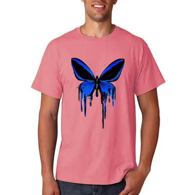 

Футболка женская летняя с коротким рукавом, милая Повседневная рубашка с акварельным рисунком бабочки, модная одежда