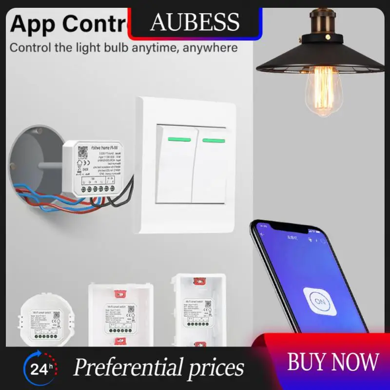 

2/3/5 шт., умный мини-выключатель с поддержкой Wi-Fi