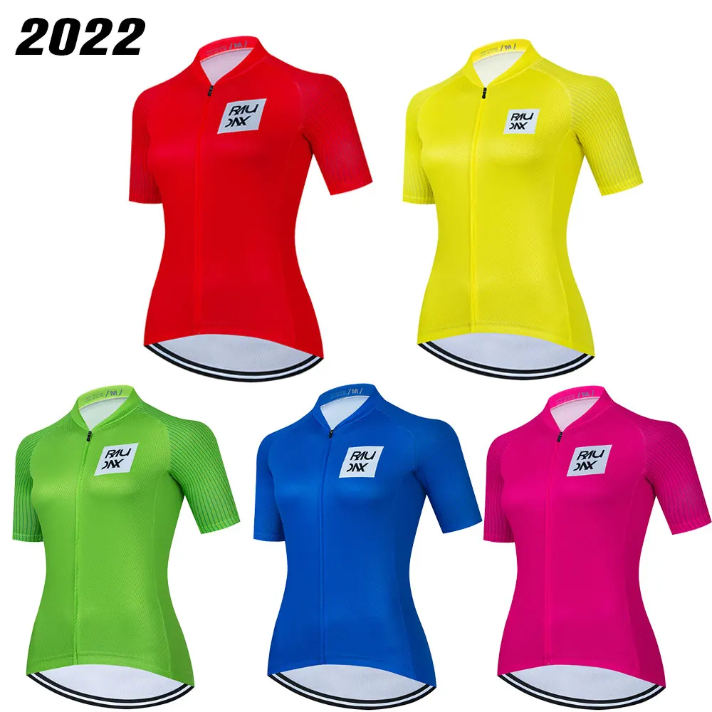 Женские велосипедные рубашки 2022 летние дышащие с коротким - Цена: 888.45