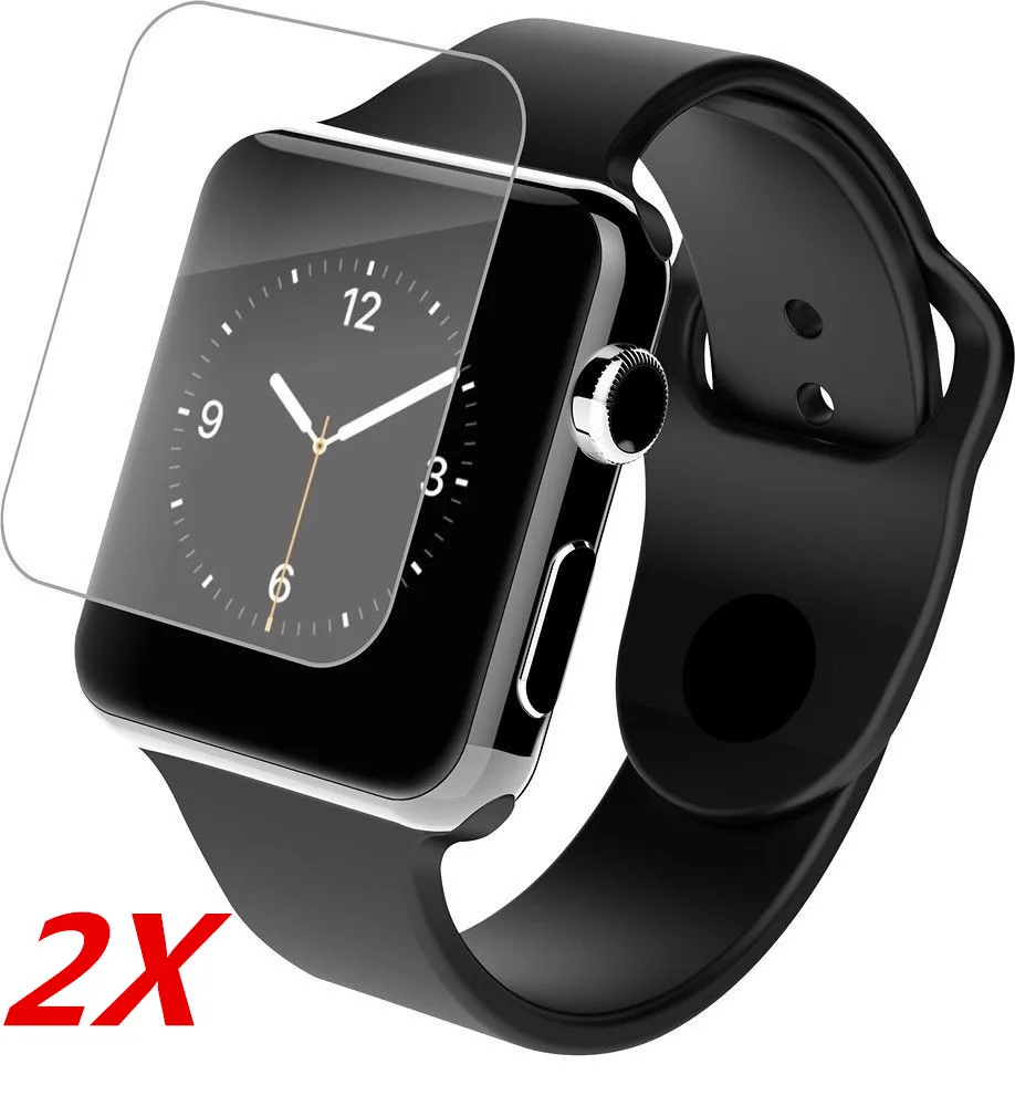 

2x Закаленное стекло для защиты экрана для Apple Watch серии 3 38 мм/42 мм Противоударная пленка Передняя пленка